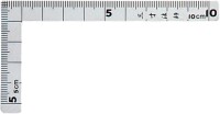 Shinwa 12101 Schreiners Quadrat Kanejaku Klein Sansunhoushi Edelstahl 10 x 5 cm gleiche Maserung vorne und hinten